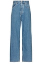 view 1 of 6 Striped Baggy Jeans in Light Blue