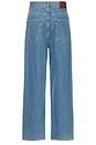 view 2 of 6 Striped Baggy Jeans in Light Blue