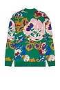 view 2 of 3 Le Cardigan Peony in Green
