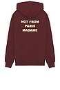 view 1 of 5 Le Hoodie Slogan in Wine