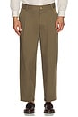 view 3 of 5 Le Pantalon Cropped Twill Pants in Taupe