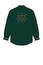view 2 of 5 La Chemise Slogan Shirt in Dark Green