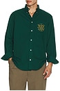view 4 of 5 La Chemise Slogan Shirt in Dark Green