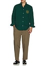 view 5 of 5 La Chemise Slogan Shirt in Dark Green