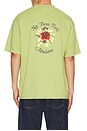 view 1 of 4 Drole De Monsieur T-Shirt Slogan Rose in Light Olive