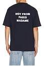 view 1 of 4 Drole De Monsieur Le T-Shirt Slogan in Navy