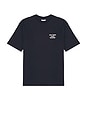 view 4 of 4 Drole De Monsieur Le T-Shirt Slogan in Navy
