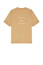 view 1 of 4 Le T-Shirt Slogan Calligraphy in Ice Brown