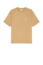 view 2 of 4 Le T-Shirt Slogan Calligraphy in Ice Brown