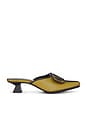 view 1 of 5 Kitten Heel Mules in Mustard & Mesh