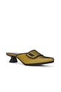 view 2 of 5 Kitten Heel Mules in Mustard & Mesh