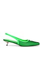 view 1 of 5 Slingbacks in Neon Green & Mesh