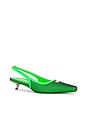 view 2 of 5 Slingbacks in Neon Green & Mesh