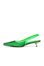 view 5 of 5 Slingbacks in Neon Green & Mesh