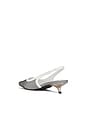 view 3 of 5 ZAPATILLAS ABIERTAS in White & Mesh