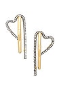 view 3 of 3 PENDIENTES TE AMO in Shiny Gold