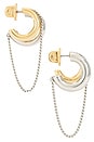 view 3 of 3 Lafayette Earring in Two Tone
