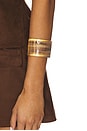view 4 of 4 Primo Arm Cuff in Gold & Brown