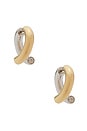 view 4 of 5 Monroe Earring in Two Tone