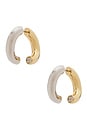 view 5 of 5 Monroe Earring in Two Tone