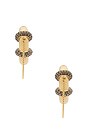 view 3 of 3 Molly Hoops Earring in Gold, Hem & Crystal