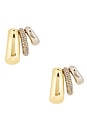 view 1 of 3 BIJOU D'OREILLES ALEXA in Gold, Ir, Hem & Crystal