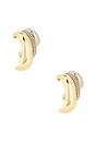 view 2 of 3 BIJOU D'OREILLES ALEXA in Gold, Ir, Hem & Crystal