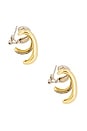 view 4 of 3 BIJOU D'OREILLES ALEXA in Gold, Ir, Hem & Crystal