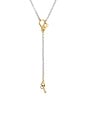 view 2 of 2 Juno Necklace in Gold, Ir & Crystal