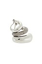 view 1 of 3 BIJOU D'OREILLES ALEXA in Iridium & Pave