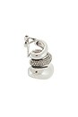 view 2 of 3 BIJOU D'OREILLES ALEXA in Iridium & Pave