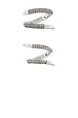 view 1 of 3 Vesey Duo Ring Set Of 2 in Iridium, Gunmetal, & Crystal