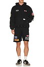 view 3 of 5 Garage Mesh Shorts in Black