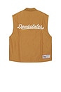 view 2 of 5 Faith Work Vest in Khaki & Brown