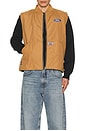 view 5 of 5 Faith Work Vest in Khaki & Brown