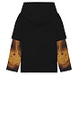 view 2 of 4 Malice Long Sleeve Hooded Tee in Black & Multi