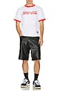 view 4 of 4 Havana Ringer T-Shirt in White & Red