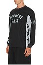 view 2 of 5 Static Long Sleeve Mesh Jersey in Black