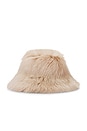 view 3 of 3 Margot Fur Hat in Cream