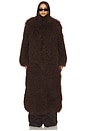 view 2 of 5 Faye Fur Coat in Chocolate