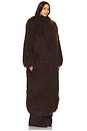 view 3 of 5 Faye Fur Coat in Chocolate