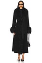 view 2 of 4 Lola Fur Trim Coat in Black