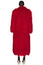 view 4 of 4 Faye Fur Coat in Red