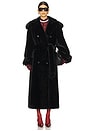 view 2 of 4 Thalia Faux Fur Coat in Black