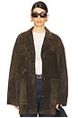 view 1 of 5 Bettina Suede Jacket in Green