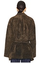 view 4 of 5 Bettina Suede Jacket in Green