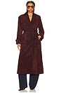 view 1 of 4 Corrin Coat in Burgundy