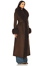 view 3 of 4 Lola Coat in Choclolate