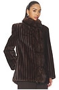 view 4 of 5 Sienna Fur Jacket in Coffee Bean