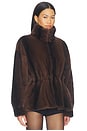 view 4 of 5 Kai Fur Jacket in Chestnut